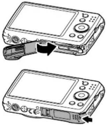 CASIO QV-R80 - Mise en place de la batterie - 2