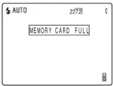AUTO 2272 0 MEMORY CARD FULL