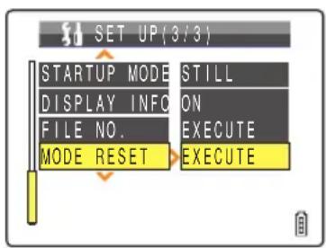 CONTAX i4R - [MODE RESET] Resetting Function Settings - 2
