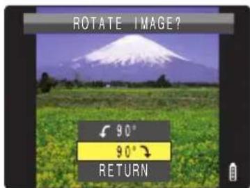 ROTATE IMAGE? 90° 90° RETURN