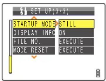 CONTAX i4R - [STARTUP MODE] Setting the Mode the Camera Starts In - 2