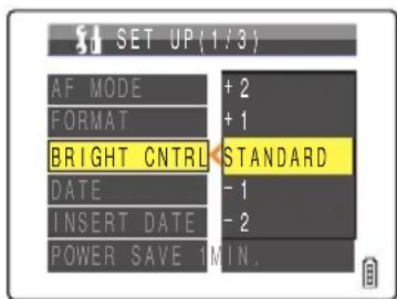 CONTAX i4R - [BRIGHT CNTRL] Adjusting the LCD Monitor Brightness - 3