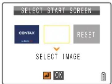 SELECT START SCREEN CONTAX RESET SELECT IMAGE OK