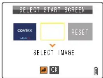 SELECT START SCREEN CONTAX RESET SELECT IMAGE OK