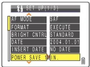 CONTAX i4R - [POWER SAVE] Having the Camera Turn Off Automatically to Save Power - 2
