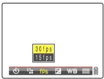 CONTAX i4R - [fps] Setting the Frame Rate for Movies (frames per second) - 3