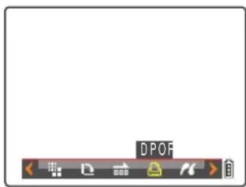 CONTAX i4R - Press the 4-way button left or right to select DPOF [播放] and press the OK button 📄. - 1