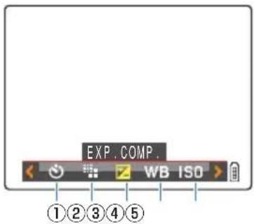 EXP. COMP. WB ISO ①②③④⑤