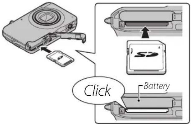 FUJIFILM FinePix JX250 - ■ Inserting a Memory Card - 2