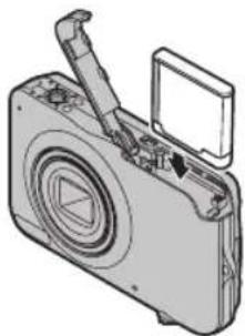 FUJIFILM FinePix JX250 - Insert the battery. - 1