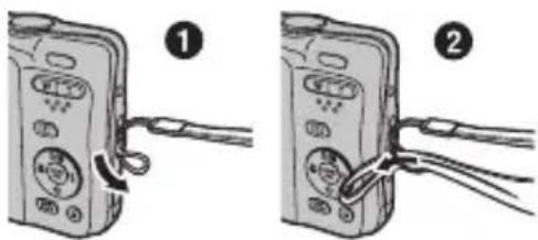 FUJIFILM FinePix JX580 - Attaching the Strap - 1