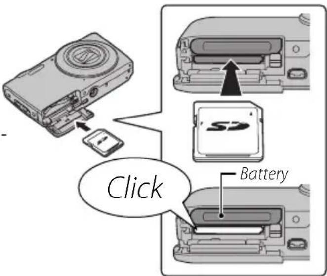 FUJIFILM FinePix JZ250 - Insert the memory card. - 1