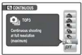FUJIFILM FinePix S1800 - Choose a continuous shooting mode. - 2