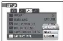 FUJIFILM FinePix S1800 - Choosing the Battery Type - 1