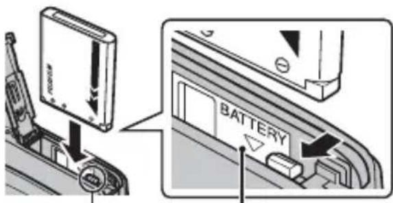 FUJIFILM FinePix Z950EXR - Insert the battery. - 1