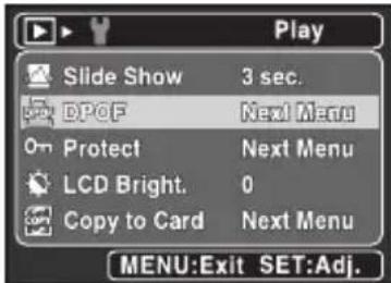 HITACHI HDC-561E - DPOF Settings - 1