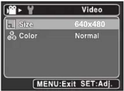 HITACHI HDC-561E - Video Menu - 1