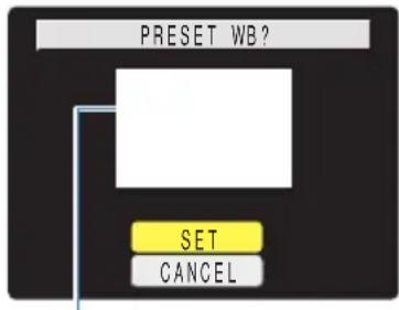 KYOCERA Finecam M400R - Position your prepared white sample so that it fills the frame on the screen. - 2