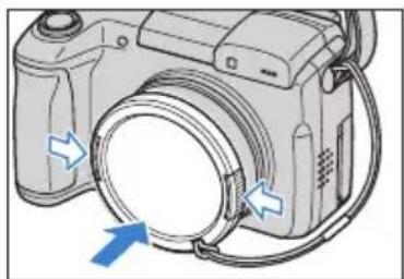 KYOCERA Finecam M400R - Using the Lens Cap - 3