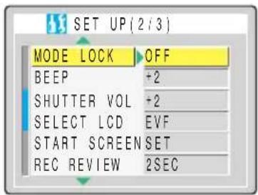 KYOCERA Finecam M400R - [MODE LOCK] Preserving Your Function Settings - 2