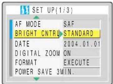 KYOCERA Finecam M400R - [BRIGHT CNTRL] Adjusting the LCD Monitor Brightness - 2