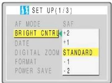 KYOCERA Finecam M400R - [BRIGHT CNTRL] Adjusting the LCD Monitor Brightness - 3