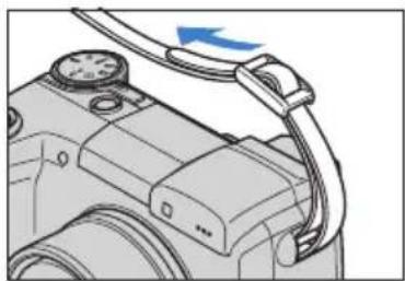 KYOCERA Finecam M400R - Attaching the Shoulder Strap - 2