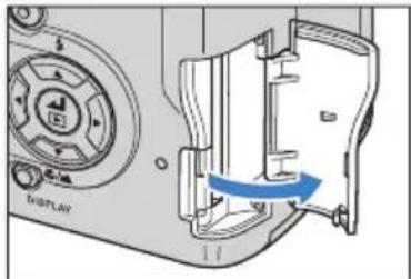 KYOCERA Finecam M400R - Open the card cover. - 1