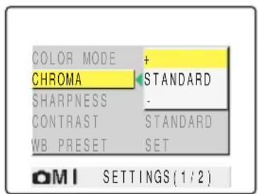 KYOCERA Finecam M400R - [CHROMA] Changing the color intensity - 4