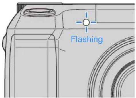 KYOCERA Finecam M400R - Self-timer LED (red) - 1