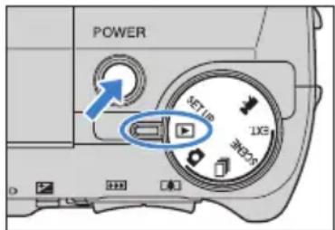 KYOCERA Finecam M400R - Set the mode select dial to "▶" and turn the camera on. - 1