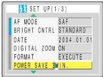 KYOCERA Finecam M400R - [POWER SAVE] Having the Camera Turn Off Automatically to Save Power - 2