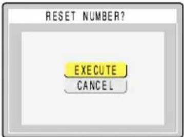 KYOCERA Finecam M400R - Press the up button 🔒 and select [EXECUTE]. Then press the OK button 🔒. - 1