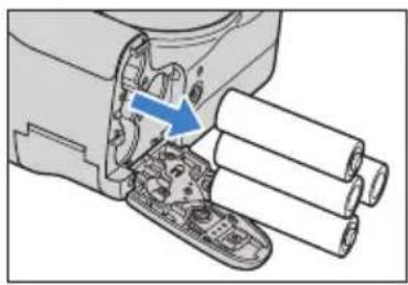 KYOCERA Finecam M400R - Removing the Batteries - 3