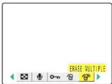 KYOCERA Finecam M400R - Use the left or right button to select [ERASE MULTIPLE] and then press the OK button. - 1