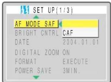 KYOCERA Finecam M400R - This setting selects the method the camera uses to automatically set the focus. - 3