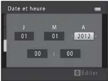 NIKON Coolpix L810 - Fuseau horaire et date - 1