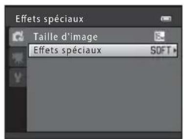 Effets spéciaux Taille d'image Effets spéciaux SOFT