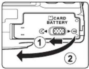 CARD BATTERY ① ②