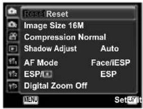 OLYMPUS SP-620UZ Traveller - Press the MENU button. - 1