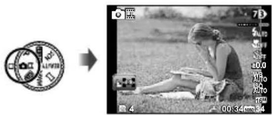 OLYMPUS SZ-31MR Traveller - Shooting a still image with movie clip (mode) - 1
