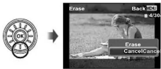 OLYMPUS SZ-31MR Traveller - Erasing images during playback (Single image erase) - 1