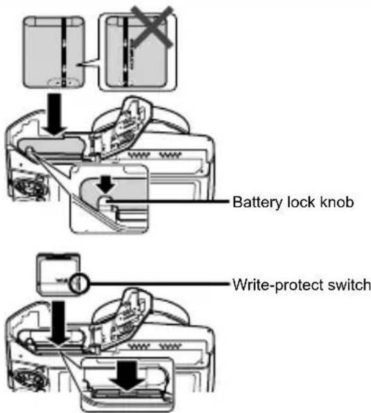 OLYMPUS SZ-31MR Traveller - Inserting the battery and card - 2