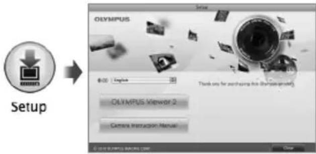 OLYMPUS SZ-31MR Traveller - Insert the supplied CD in a CD-ROM drive. - 1