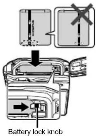 OLYMPUS Tough TG-620 - Inserting the battery and card - 3