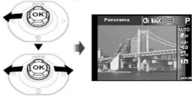OLYMPUS Tough TG-620 - Creating panoramic images (mode) - 1