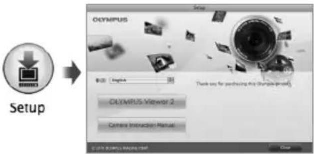 OLYMPUS Tough TG-620 - Insert the supplied CD in a CD-ROM drive. - 1