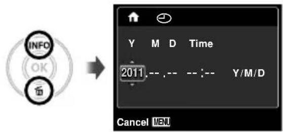 OLYMPUS VG-120 Smart - Use  to select the year for [Y]. - 1