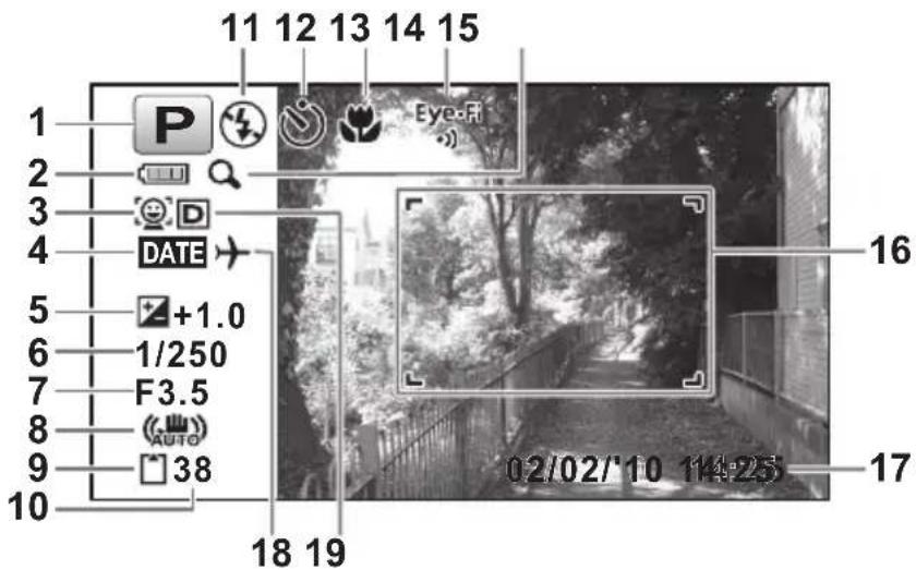 PENTAX Optio L20 - Normal Display in Still Picture Capture Mode - 1