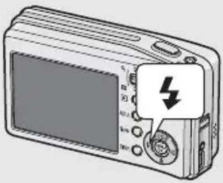 RICOH Caplio R5 - 4(フラッシュ)ボタンを押して、フラッシュモードを切り替える - 1